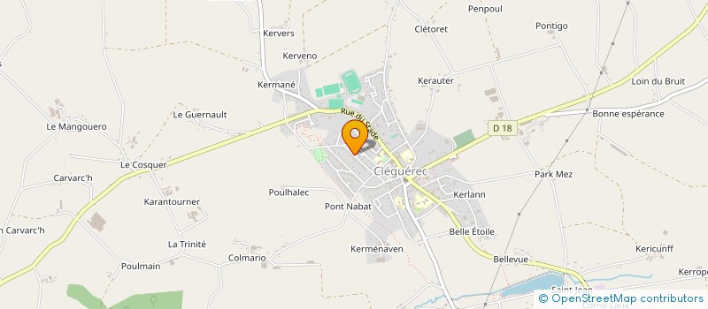 localisation de l'entreprise EARL DE SUILHERF à CLEGUEREC