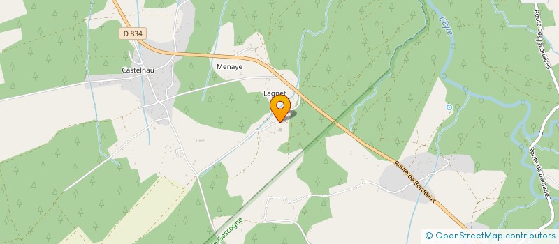 localisation de l'entreprise EARL DE TARIS  SAUGNAC-ET-MURET