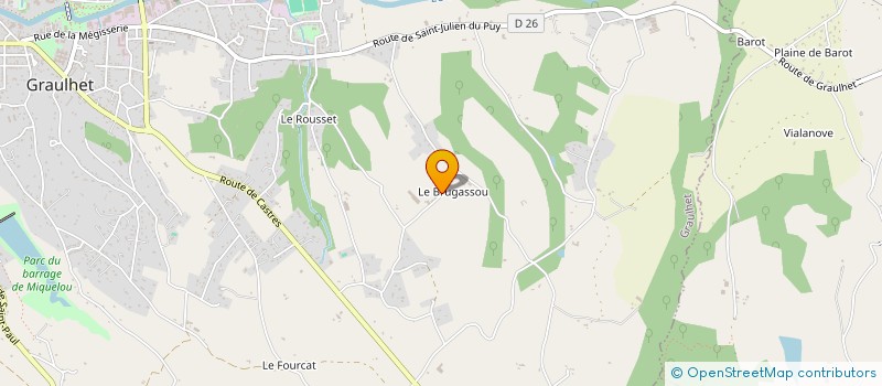 localisation de l'entreprise EARL DE TASTOBY  GRAULHET