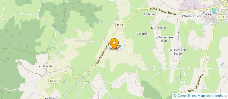 localisation de l'entreprise EARL DE TERRAT-ROCHE à CHAZELLES-SUR-LYON