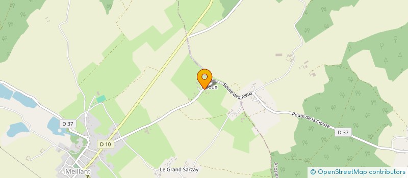 localisation de l'entreprise EARL DE THIOUX  MEILLANT