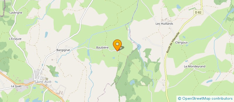 localisation de l'entreprise EARL DE TORNADET  SAINT-AVIT