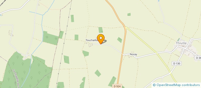 localisation de l'entreprise EARL DE TOUCHAILLOU à THIVILLE