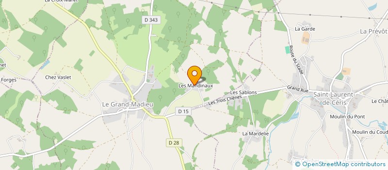 localisation de l'entreprise EARL DE TOURAINE à LE GRAND-MADIEU