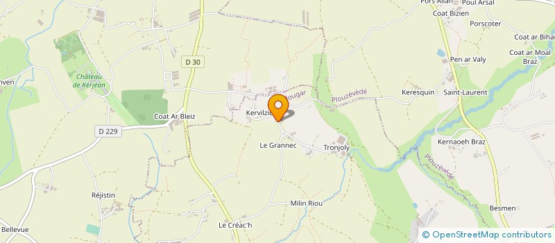 localisation de l'entreprise EARL DE TOURELLOU à PLOUGAR