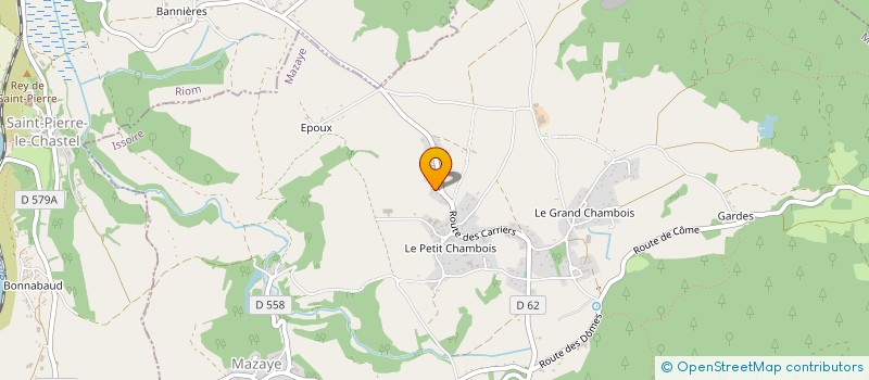 localisation de l'entreprise EARL DE TOURNEBIZE à SAINT-PIERRE-LE-CHASTEL