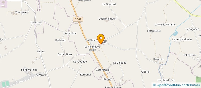 localisation de l'entreprise EARL DE TRANLE à NOYAL-PONTIVY