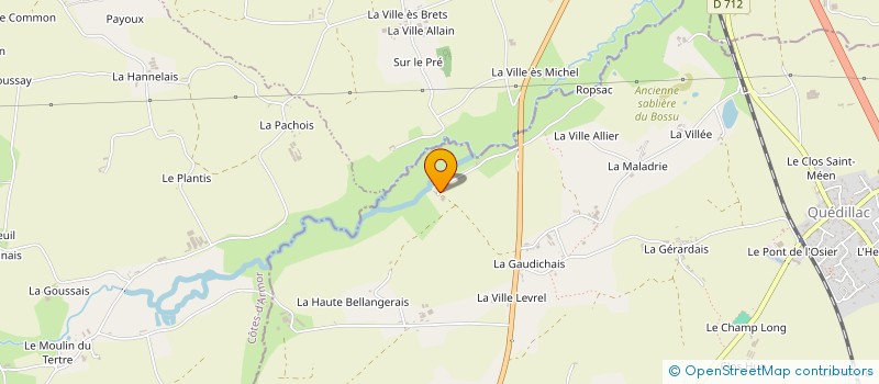 localisation de l'entreprise EARL DE TREGUENEUC à QUEDILLAC