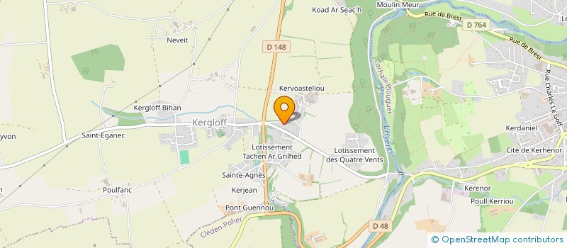 localisation de l'entreprise EARL DE TREMILLIO à KERGLOFF