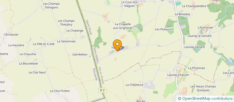 localisation de l'entreprise EARL DE TRENOIS à SAINT-THUAL