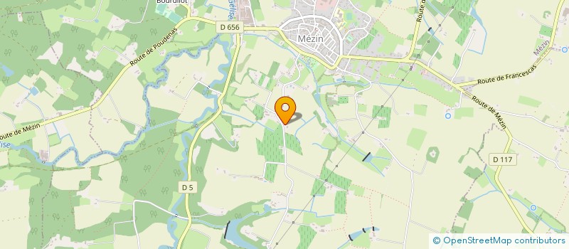 localisation de l'entreprise EARL DE TRIGNAN  MEZIN