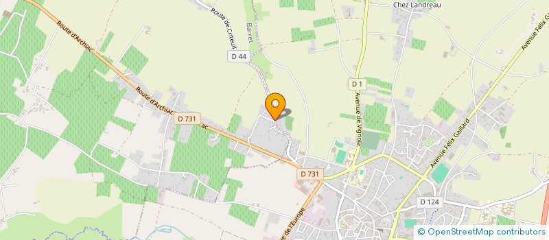 localisation de l'entreprise EARL DE TROTTE LIEVRE à CRITEUIL-LA-MAGDELEINE