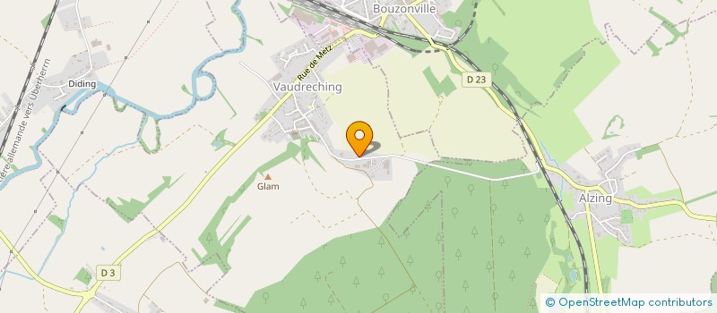 localisation de l'entreprise EARL DE VAUDRECHING  VAUDRECHING