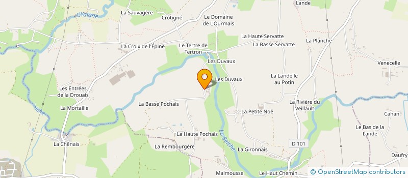 localisation de l'entreprise EARL DE VEAUZELLE à NOUVOITOU