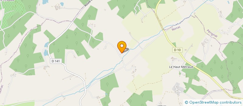 localisation de l'entreprise EARL DE VENTENAT à NONAC