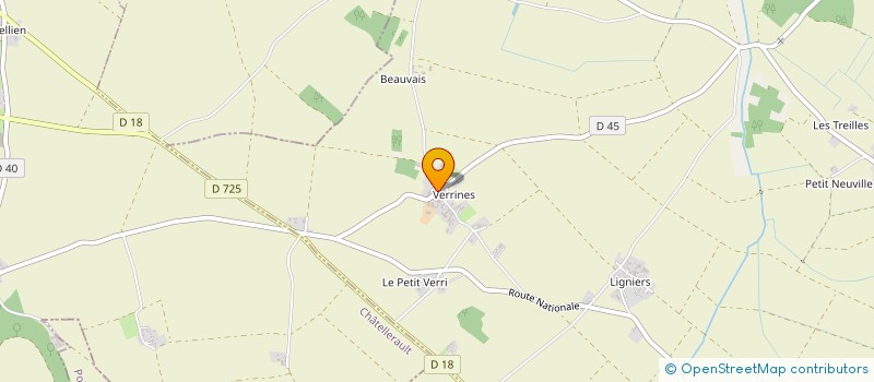 localisation de l'entreprise EARL DE VERRINES à CHOUPPES