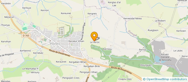 localisation de l'entreprise EARL DE VERZIC  PLONEIS