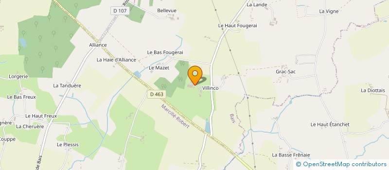 localisation de l'entreprise EARL DE VILINCO à BAIS