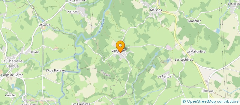 localisation de l'entreprise EARL DE VILLEJOINT à CROZANT