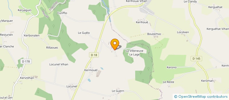 localisation de l'entreprise EARL DE VILLEN'OEUFS à PLOUAY