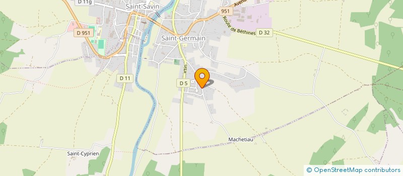 localisation de l'entreprise EARL DE VILLIERS  SAINT-GERMAIN