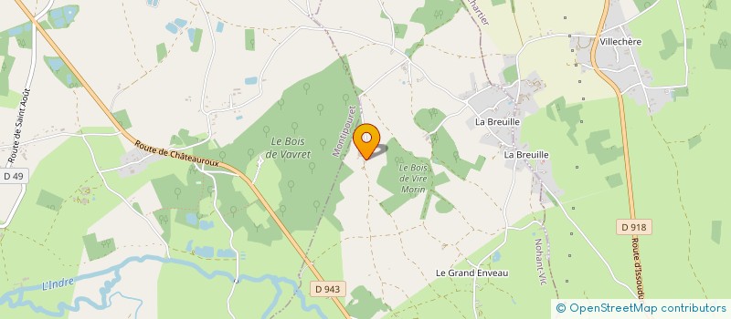 localisation de l'entreprise EARL DE VIRE MORIN à NOHANT-VIC