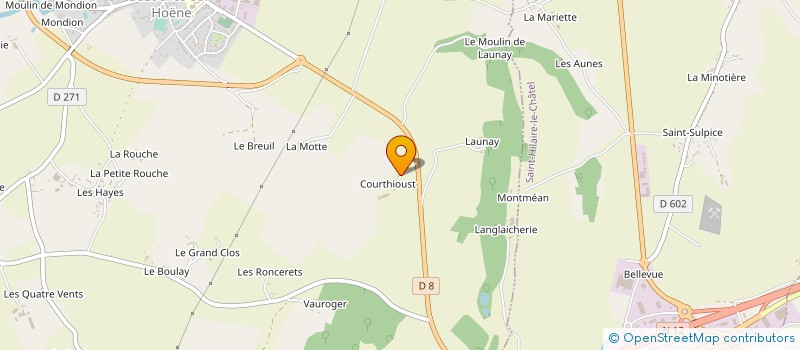 localisation de l'entreprise EARL DE VIRLOUVET à BAZOCHES-SUR-HOENE