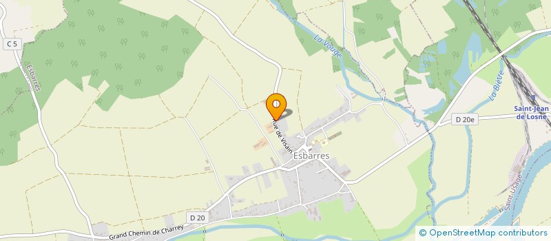 localisation de l'entreprise EARL DE VISAIN à ESBARRES