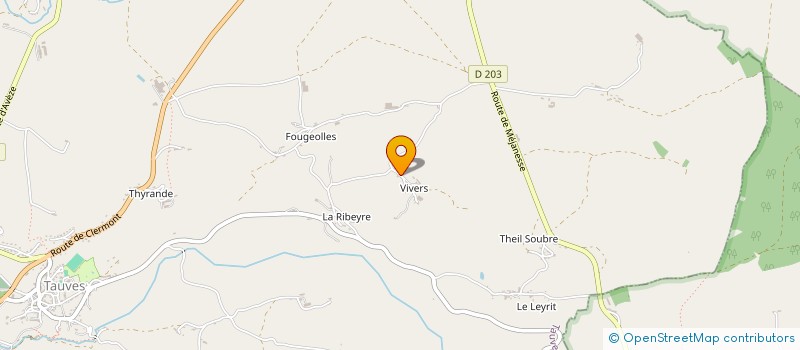 localisation de l'entreprise EARL DE VIVERS à TAUVES