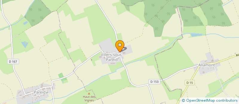 localisation de l'entreprise EARL DE VOLLERE à VILLERS-SOUS-PAREID