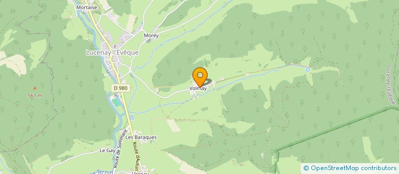 localisation de l'entreprise EARL DE VOLMAY  LUCENAY-L'EVEQUE