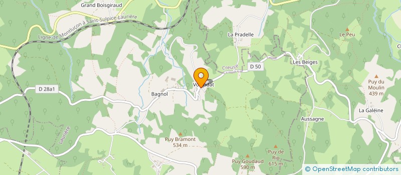 localisation de l'entreprise EARL DE VOLONDAT  LAURIERE