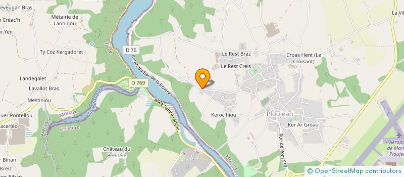 localisation de l'entreprise EARL DE WACCAMENGUY à MORLAIX