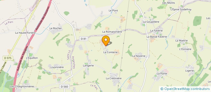 localisation de l'entreprise EARL DEBON à LA CHAISE-BAUDOUIN