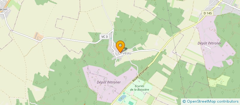 localisation de l'entreprise EARL DECHOT  ORVEAU