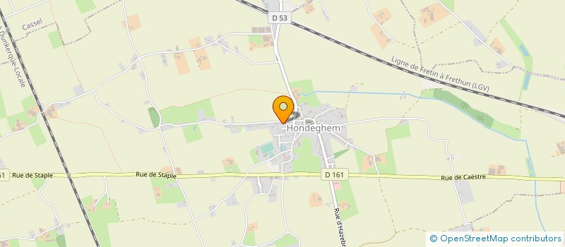 localisation de l'entreprise EARL DECUYPER GREBERT à HONDEGHEM