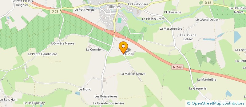 localisation de l'entreprise EARL DEFONTAINE à SEVREMOINE