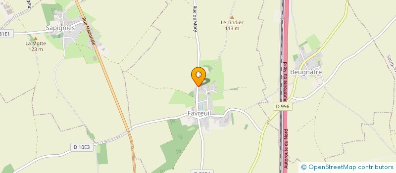 localisation de l'entreprise EARL DEFRENNE  FAVREUIL