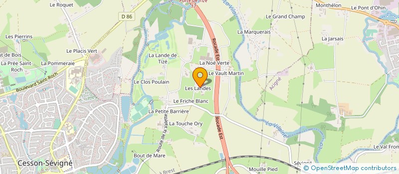 localisation de l'entreprise EARL DELALANDE à CESSON-SEVIGNE