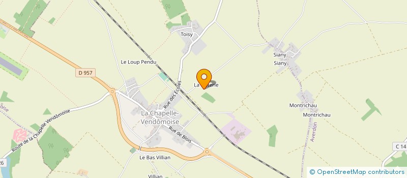 localisation de l'entreprise EARL DELALEU  LA CHAPELLE-VENDOMOISE