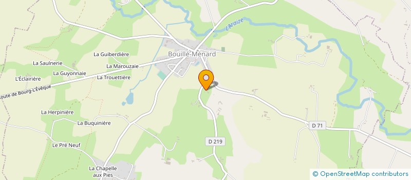 localisation de l'entreprise EARL DELANOE  OMBREE D'ANJOU