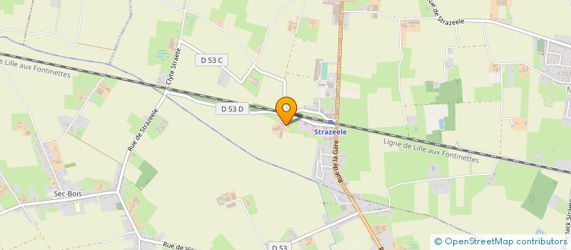 localisation de l'entreprise EARL DELASSUS PIERRE YVES  STRAZEELE