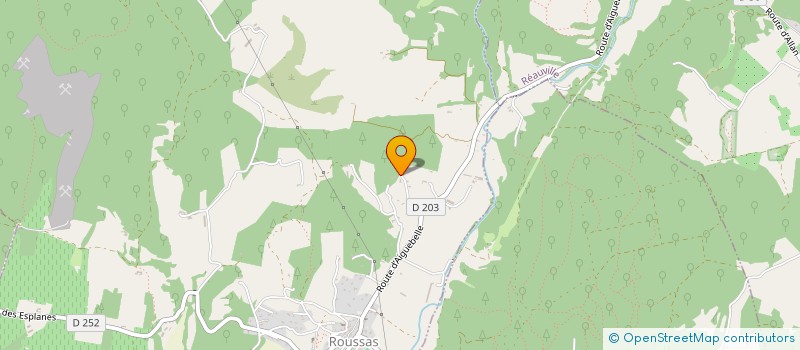 localisation de l'entreprise EARL DELICES AU MIEL  ROUSSAS