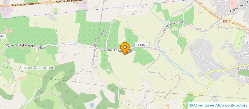 localisation de l'entreprise EARL DELICES DE BIZEL  SAINTE-COLOMBE-DE-VILLENEUVE