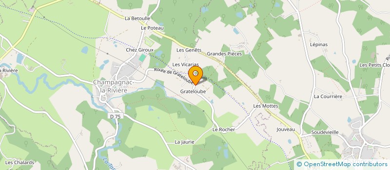 localisation de l'entreprise EARL DELOMENIE à ORADOUR-SUR-VAYRES