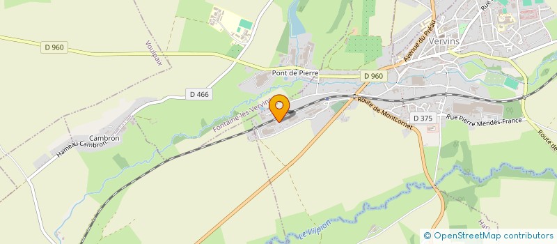 localisation de l'entreprise EARL DEMARLY  VERVINS