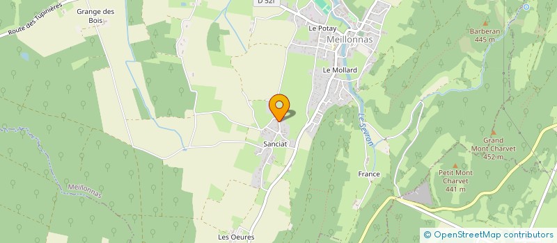 localisation de l'entreprise EARL DEMETER  MEILLONNAS