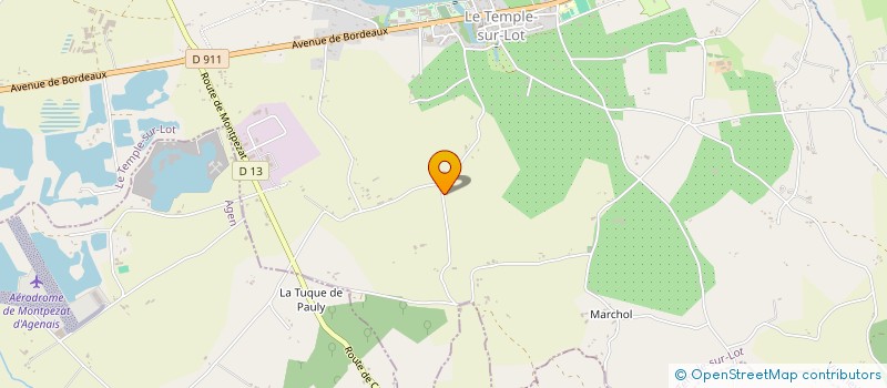 localisation de l'entreprise EARL DENIEUL à LE TEMPLE-SUR-LOT