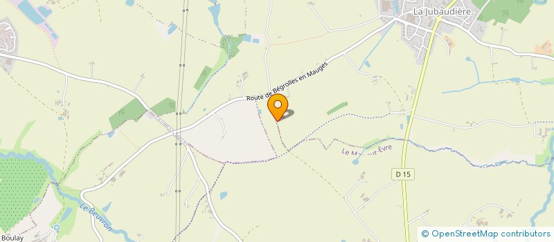 localisation de l'entreprise EARL DENIS GODINEAU à BEAUPREAU-EN-MAUGES