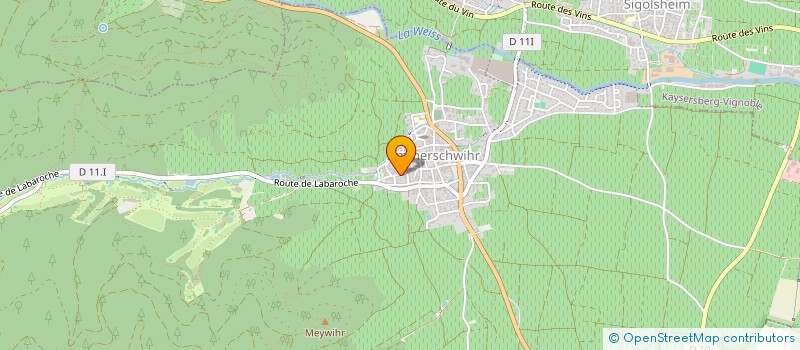 localisation de l'entreprise EARL DENIS KRETZ  AMMERSCHWIHR